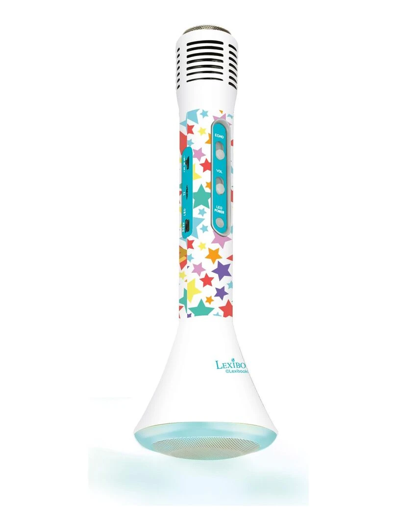 Micro Karaoké Sans Fil Avec Enceinte Bluetooth® Intégrée  Lumières Et Changement De Voix Iparty®   N/A