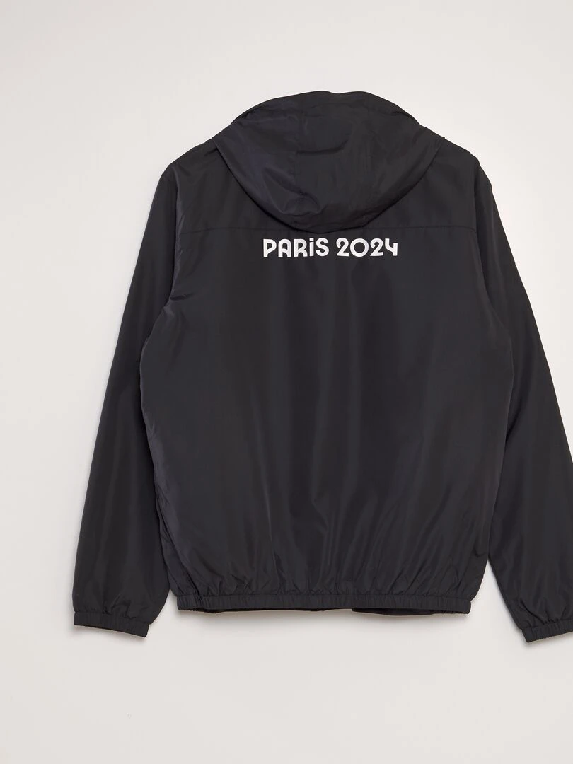 Coupe vent à capuche   Paris 2024   Noir