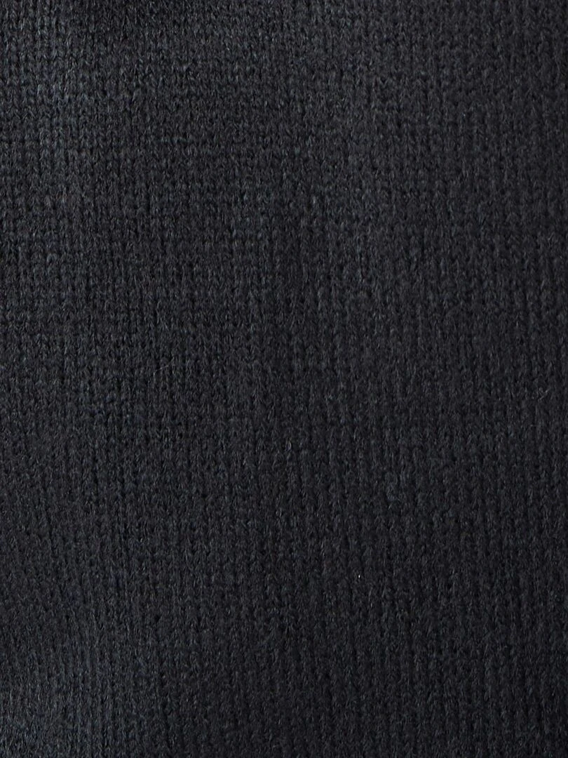 Pull col montant boutonné   Damart   Noir