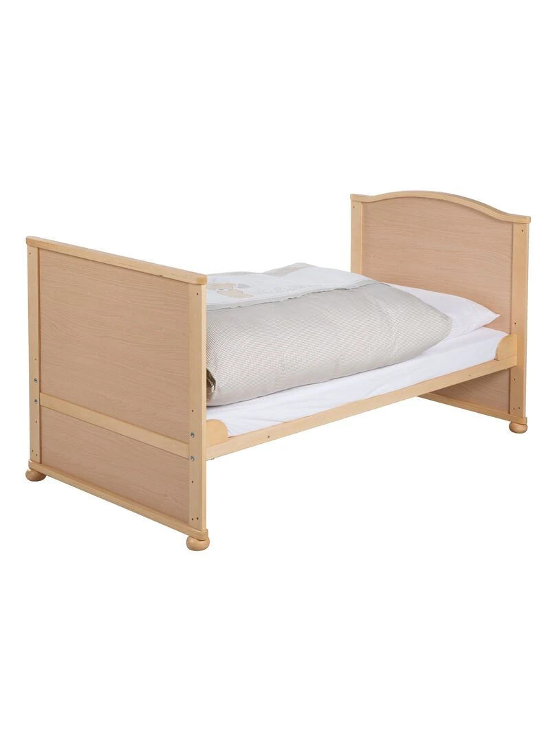 ROBA Lit bébé évolutif complet "Liebhabear" 70x140 + Équipement Complet Marron
