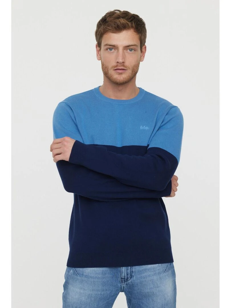 Lee Cooper Pull manches longues coton regular CAYU Bleu marine