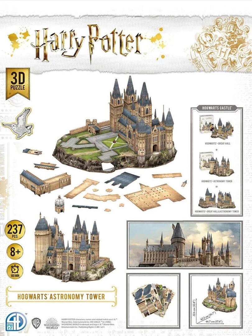 Puzzle 3D 237 pièces Harry Potter : La tour d'astronomie   N/A