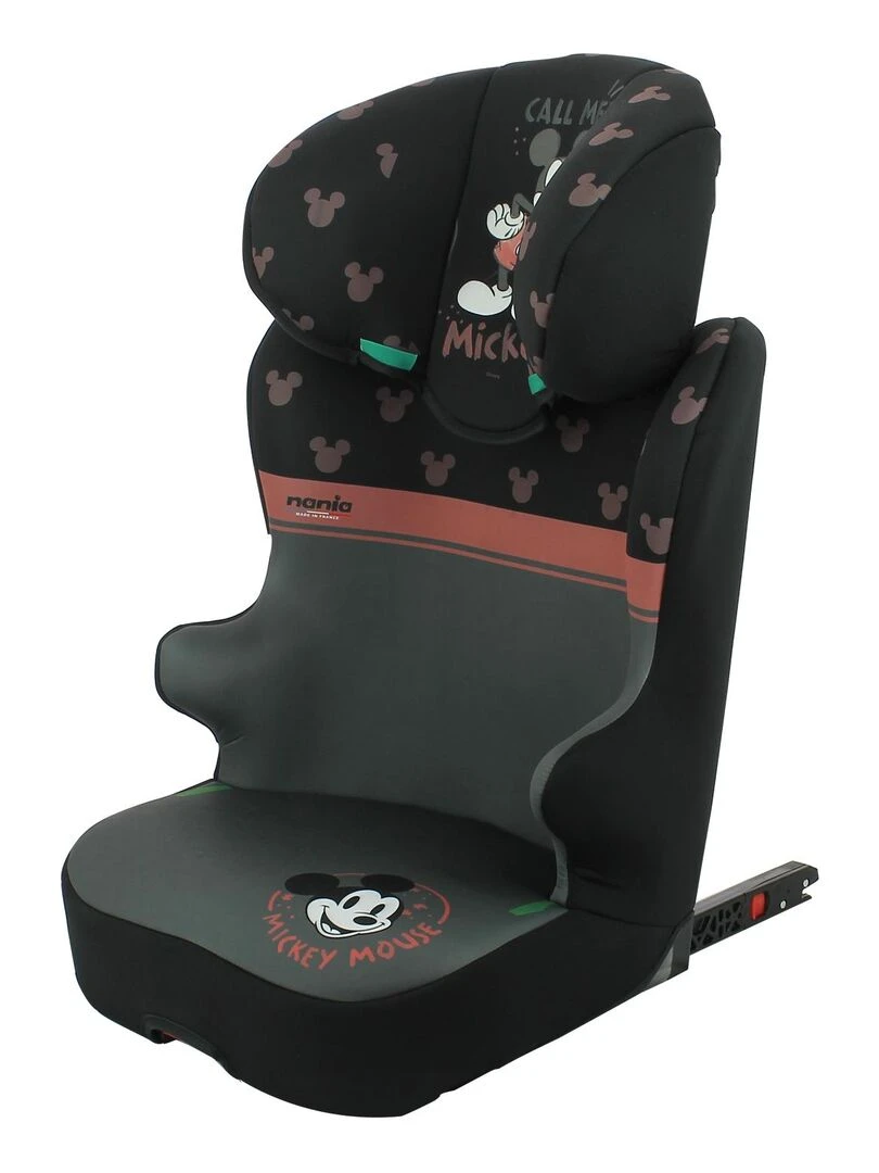 Nania – Siège auto isofix START I FIX 106 140 cm R129 i Size – Fabrication Française Mickey Rose clair