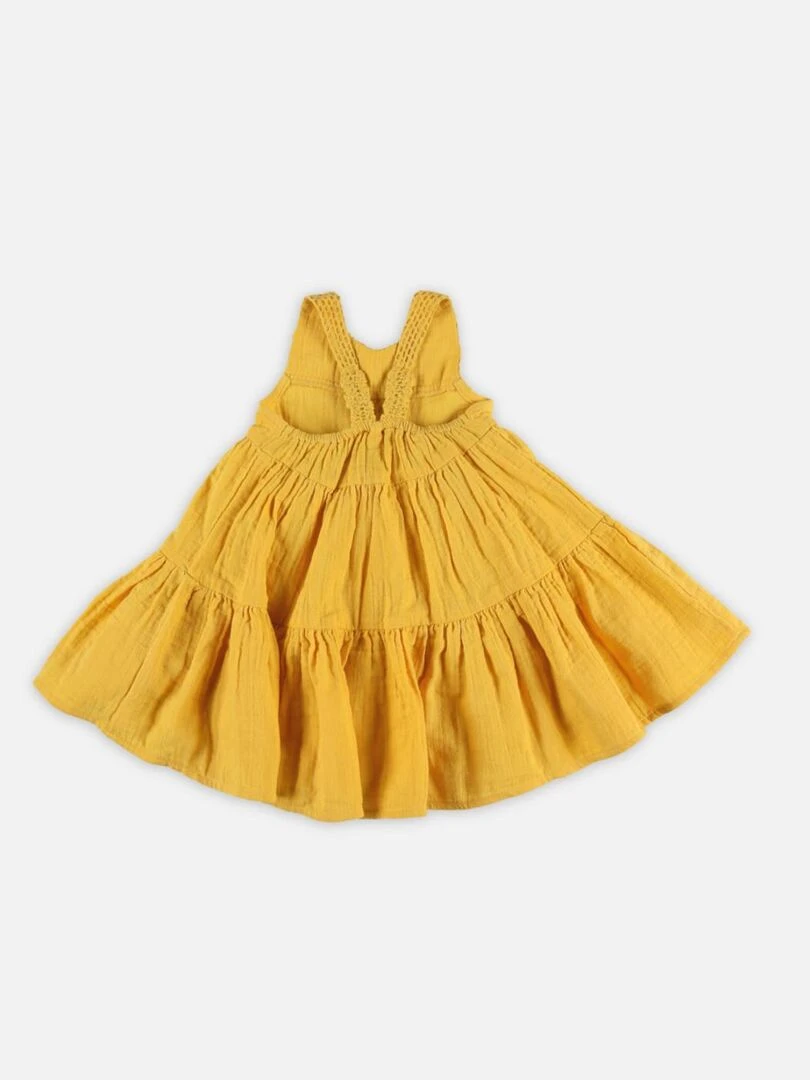 Robe fines bretelles zèbre   Noukie's   Jaune