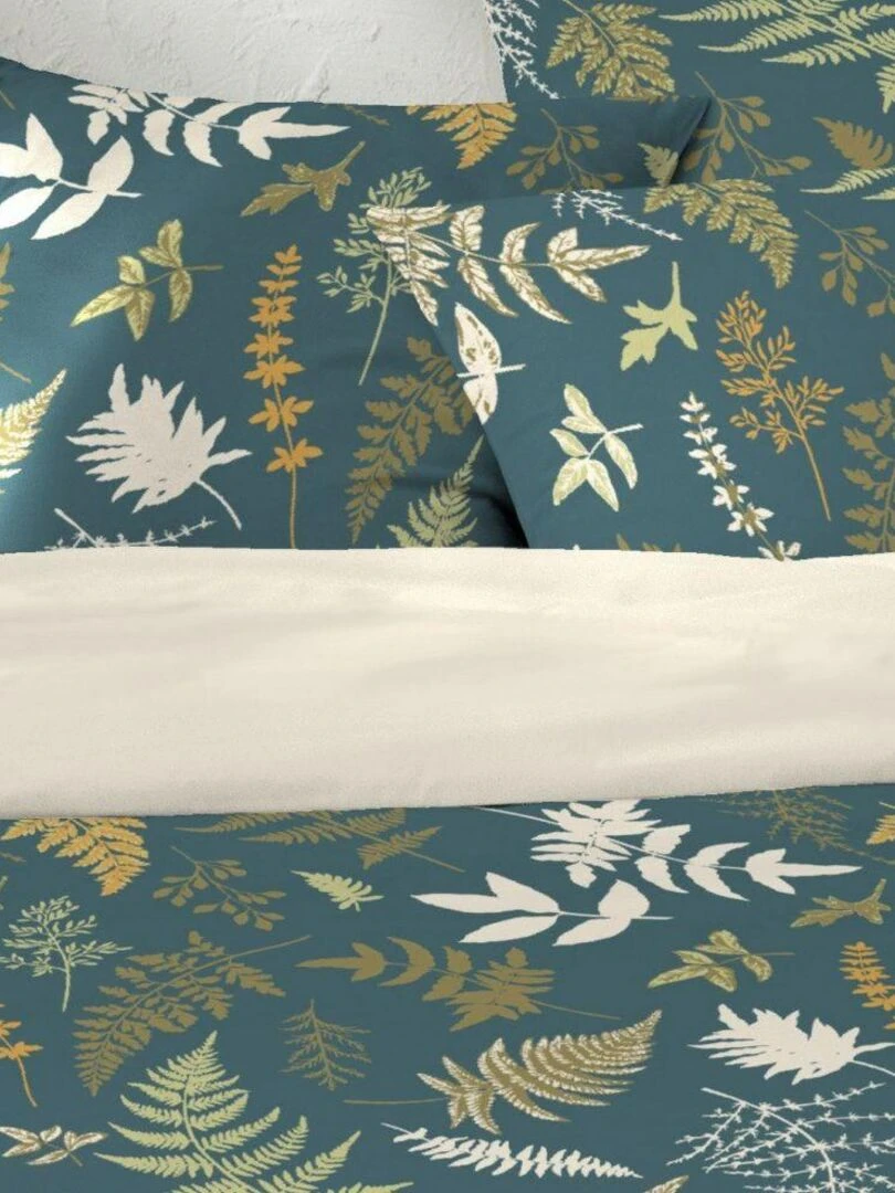 Parure de lit 2 places coton à motifs 220x240 cm   Vert