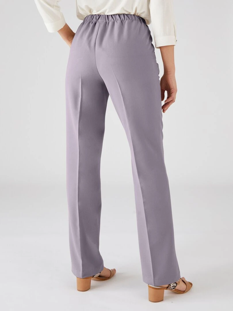 Pantalon confortable à enfiler   Damart   Gris tourterelle