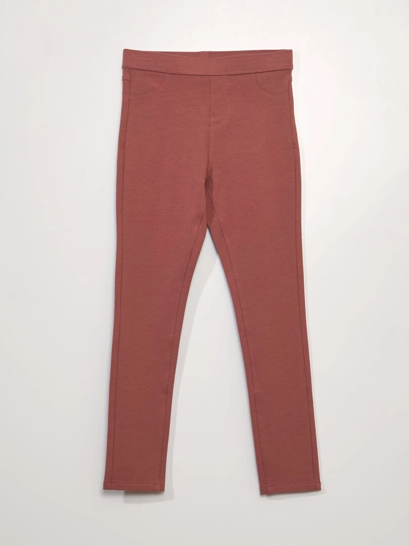 Jegging uni Rose saumon