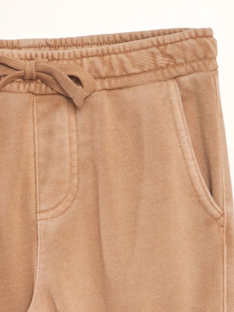 Pantalon droit avec poches à rabat   Marron