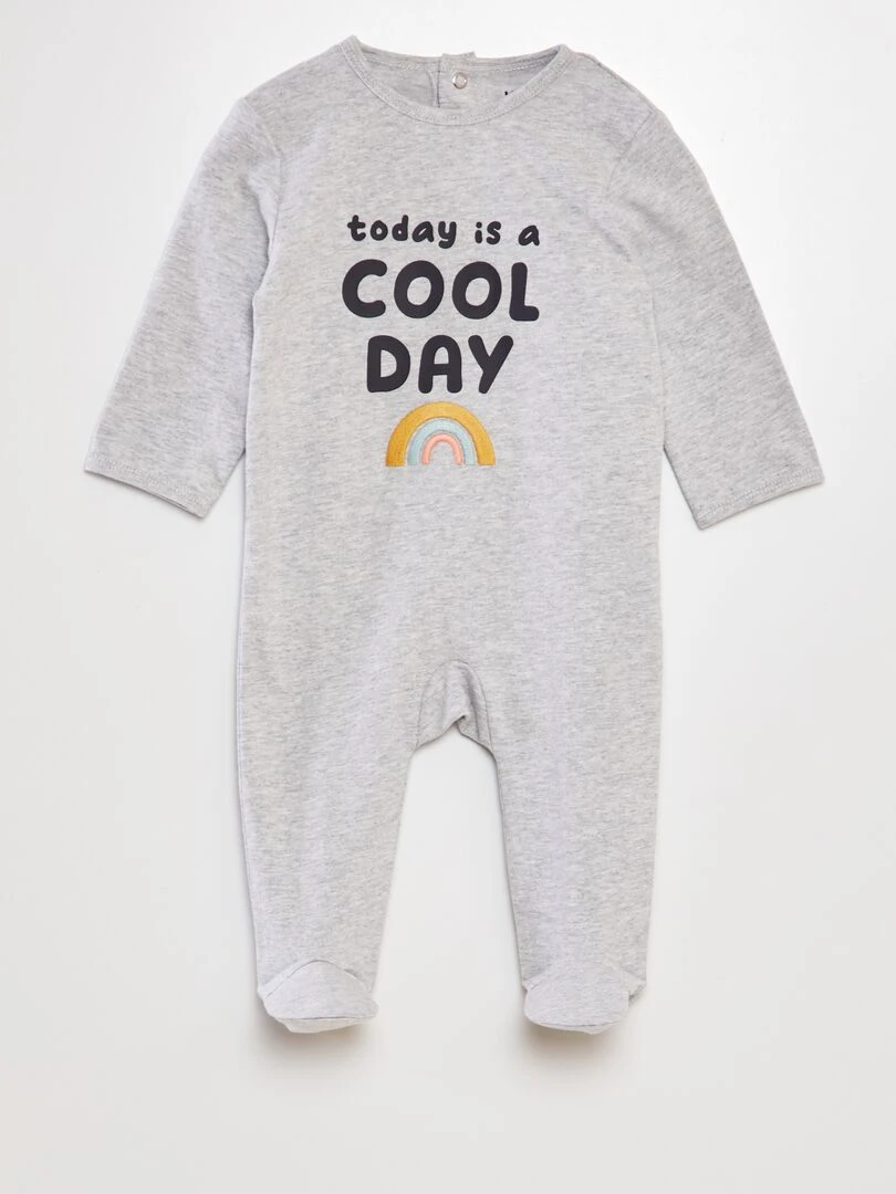 Pyjama dors bien en coton GRIS
