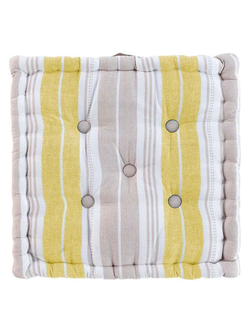 Coussin de sol Naturaline Jaune