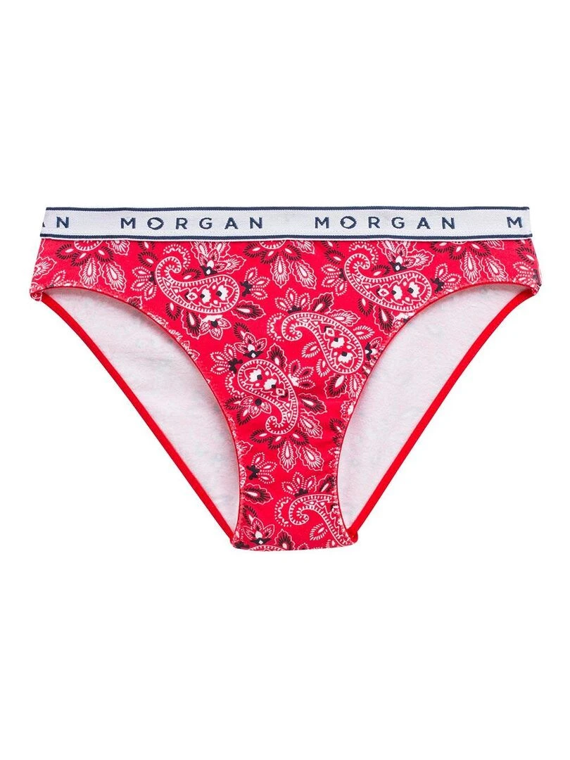 Slip en coton ISA Morgan Rouge