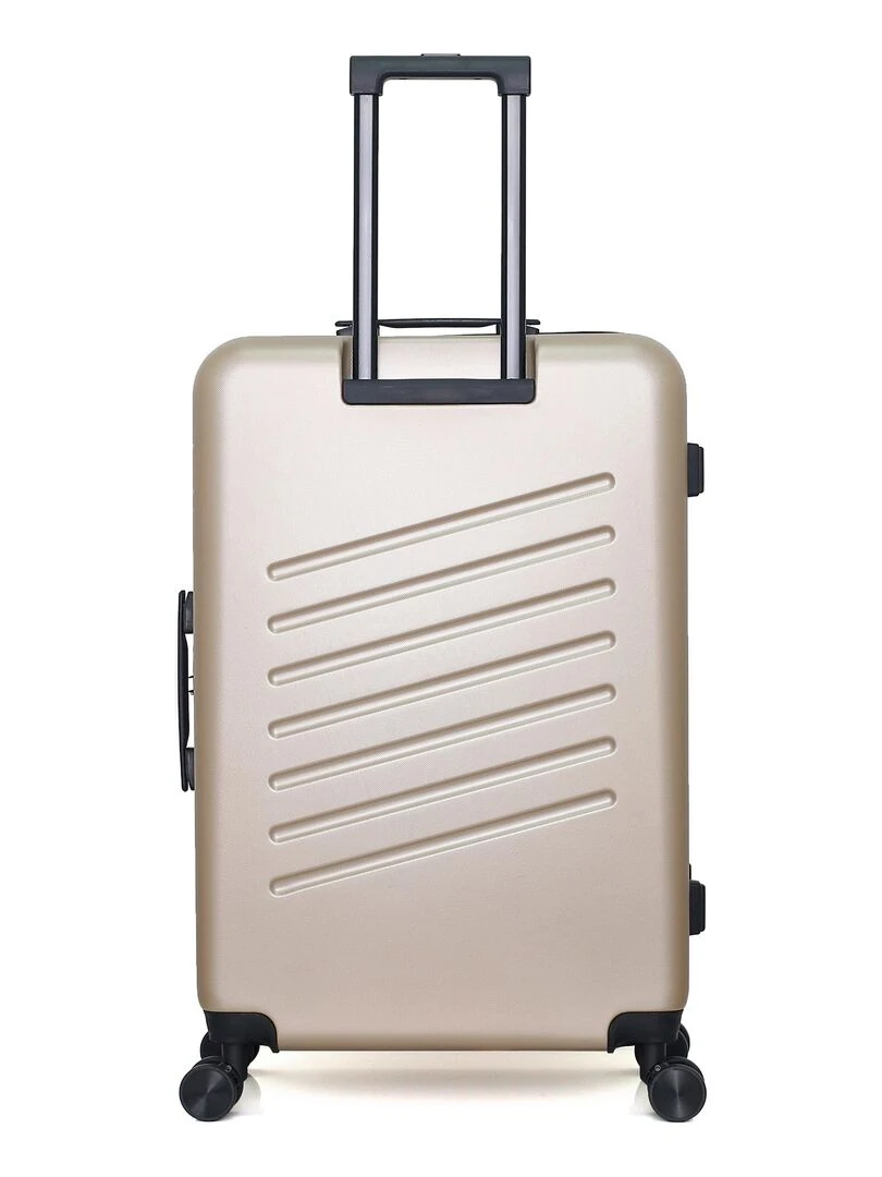 SWISS KOPPER   VALISE GRAND FORMAT ABS ZURICH 4 ROUES 75 CM   Beige
