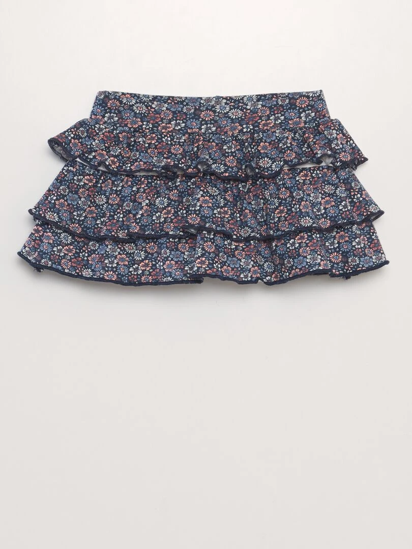 Ensemble jupe + t shirt + bandeau   3 pièces   Blanc