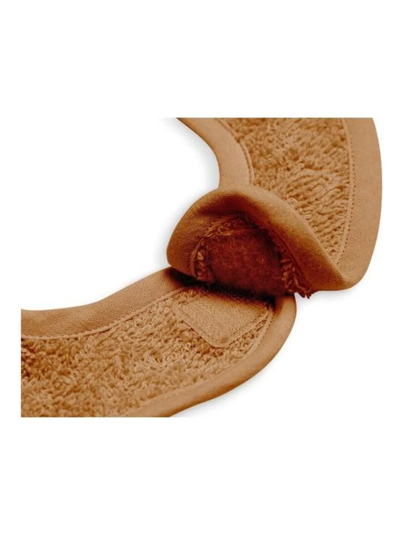 Bavoir éponge Caramel   Jollein   Marron