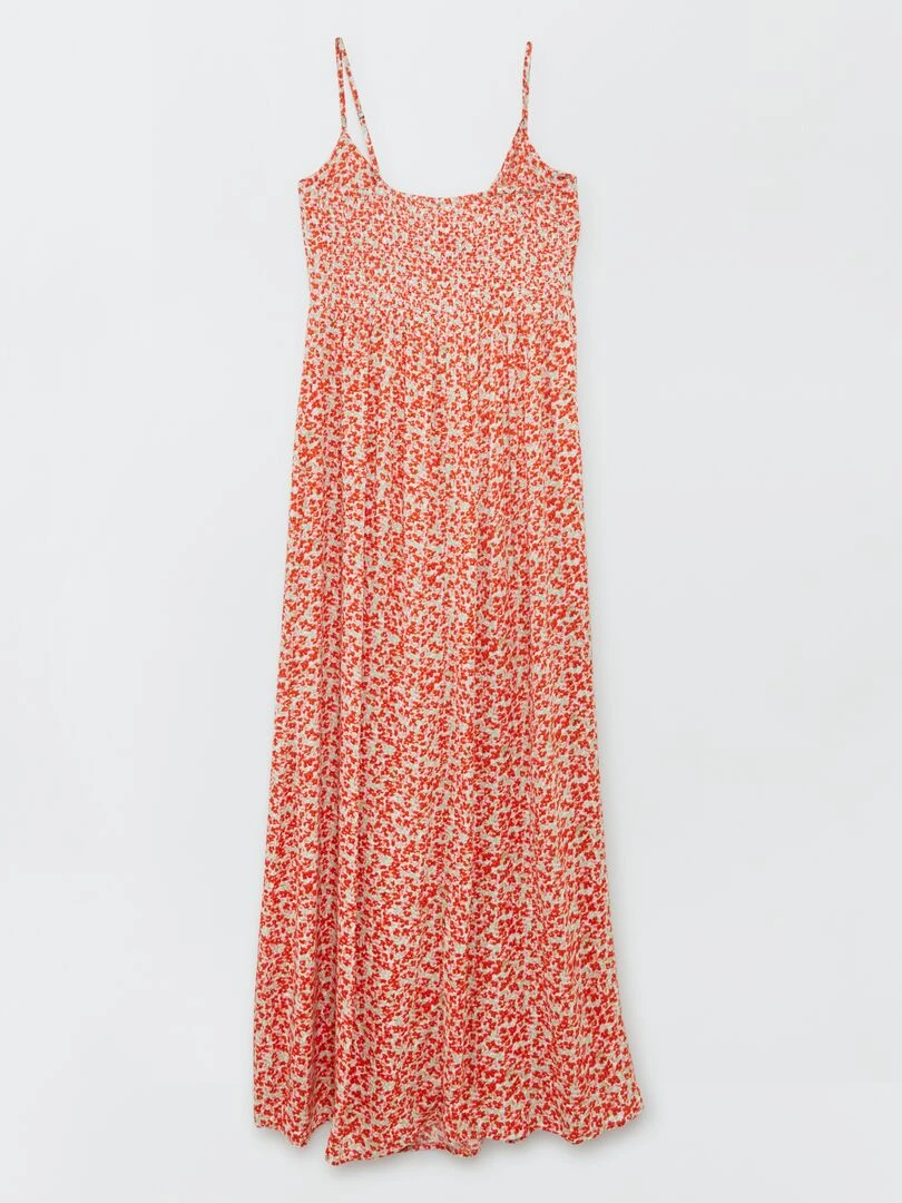 Robe longue imprimée à fleurs 'JDY' Rose