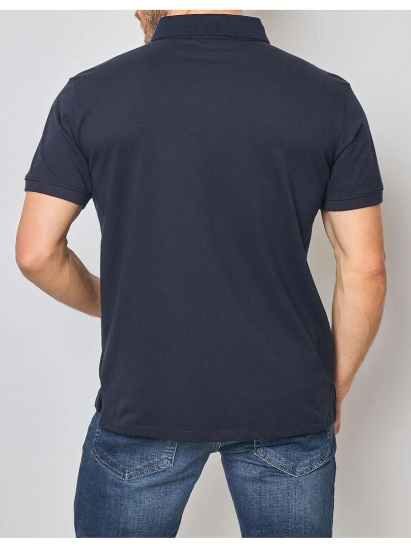 Polo manches courtes Kebello   Bleu marine