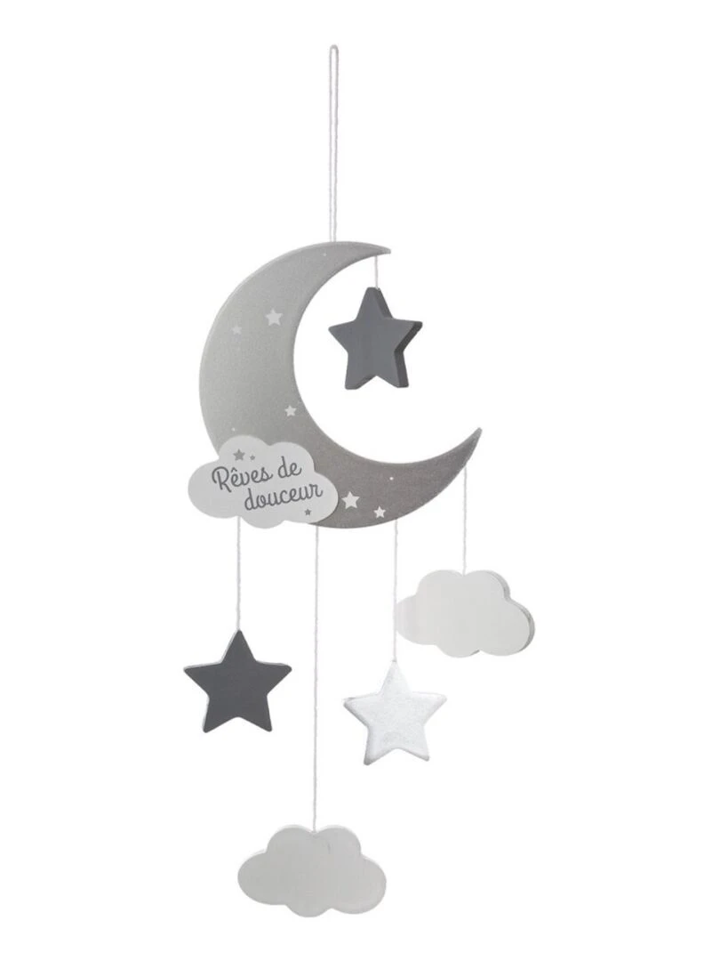Suspension Lune gris Gris