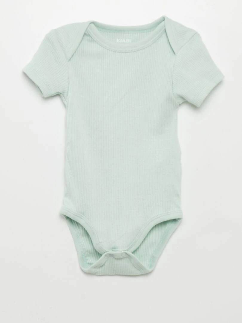 Lot de bodies en jerhsey   3 pièces   Vert