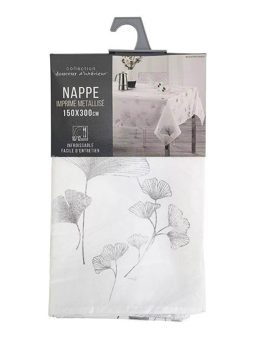 Nappe rectangulaire Bloomy   Gris