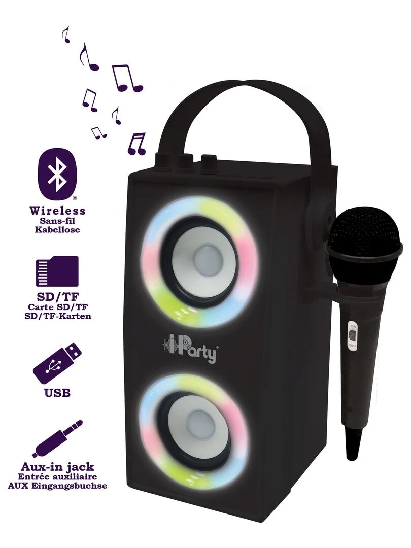 Enceinte Bluetooth® Portable Avec Micro Et Effets Lumineux N/A