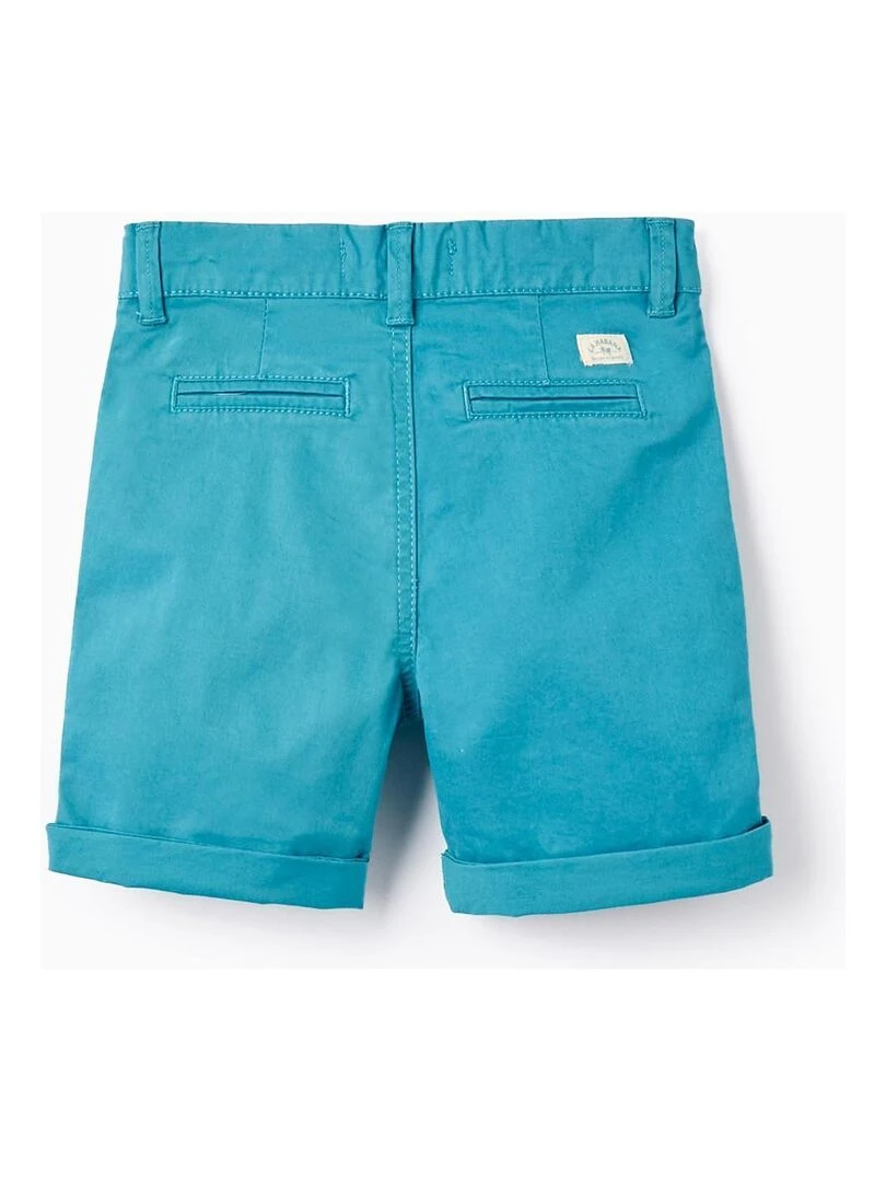 Short Chino en Coton pour Bébé Garçon Bleu