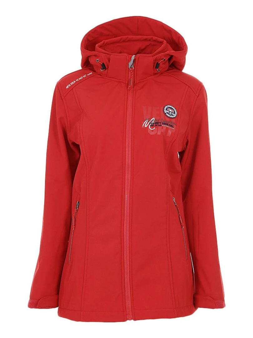 Blouson softshell femme AMIRAL VENT DU CAP Rouge