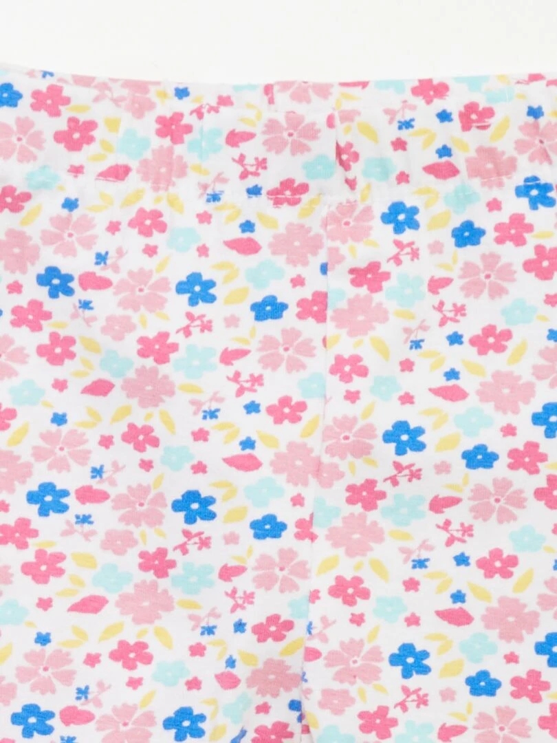 Ensemble tee shirt + legging 'Looney Tunes'   Blanc/rose