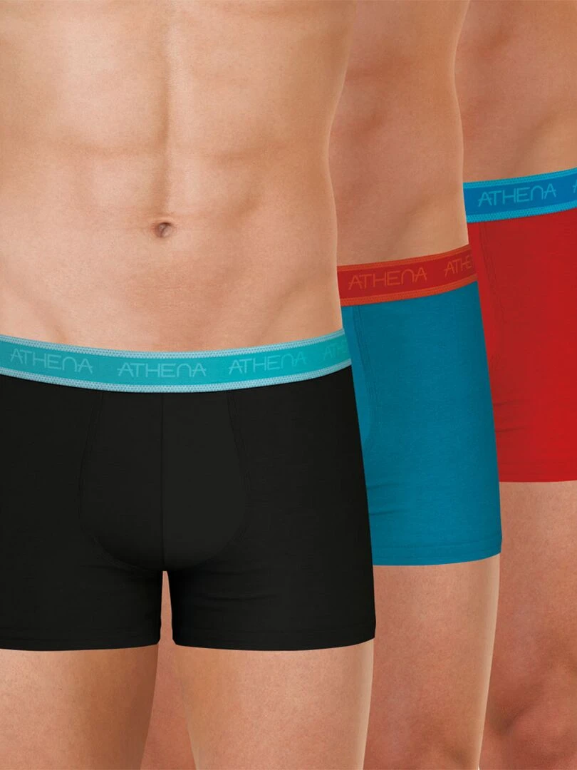 Lot de 3 boxers homme Easy Bio Multicolore