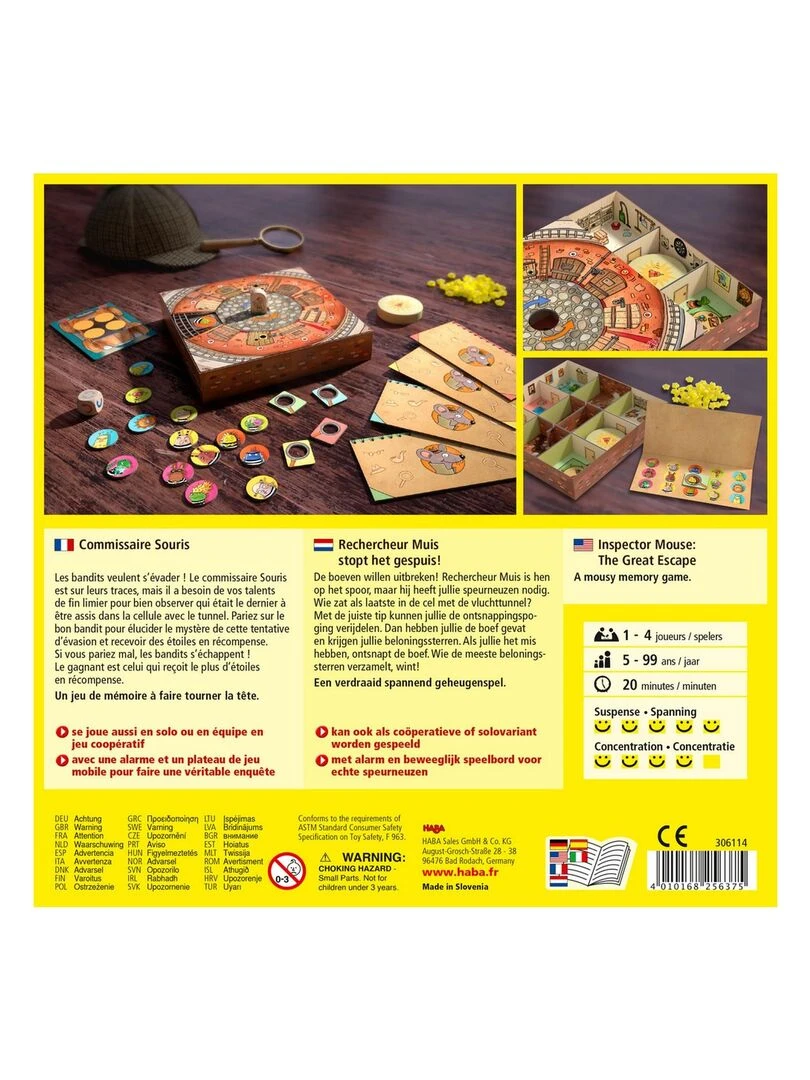 Jeu de société Commissaire Souris   N/A