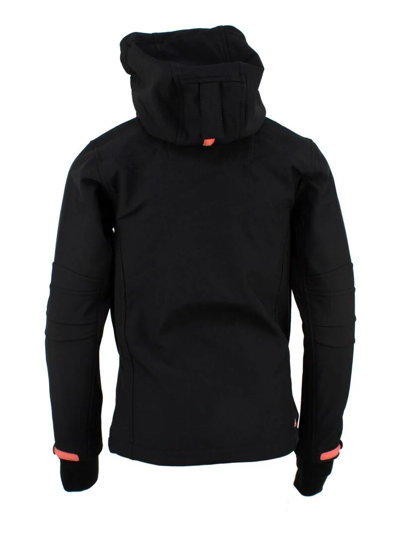 Blouson softshell fille GAMALA PEAK MOUNTAIN Noir