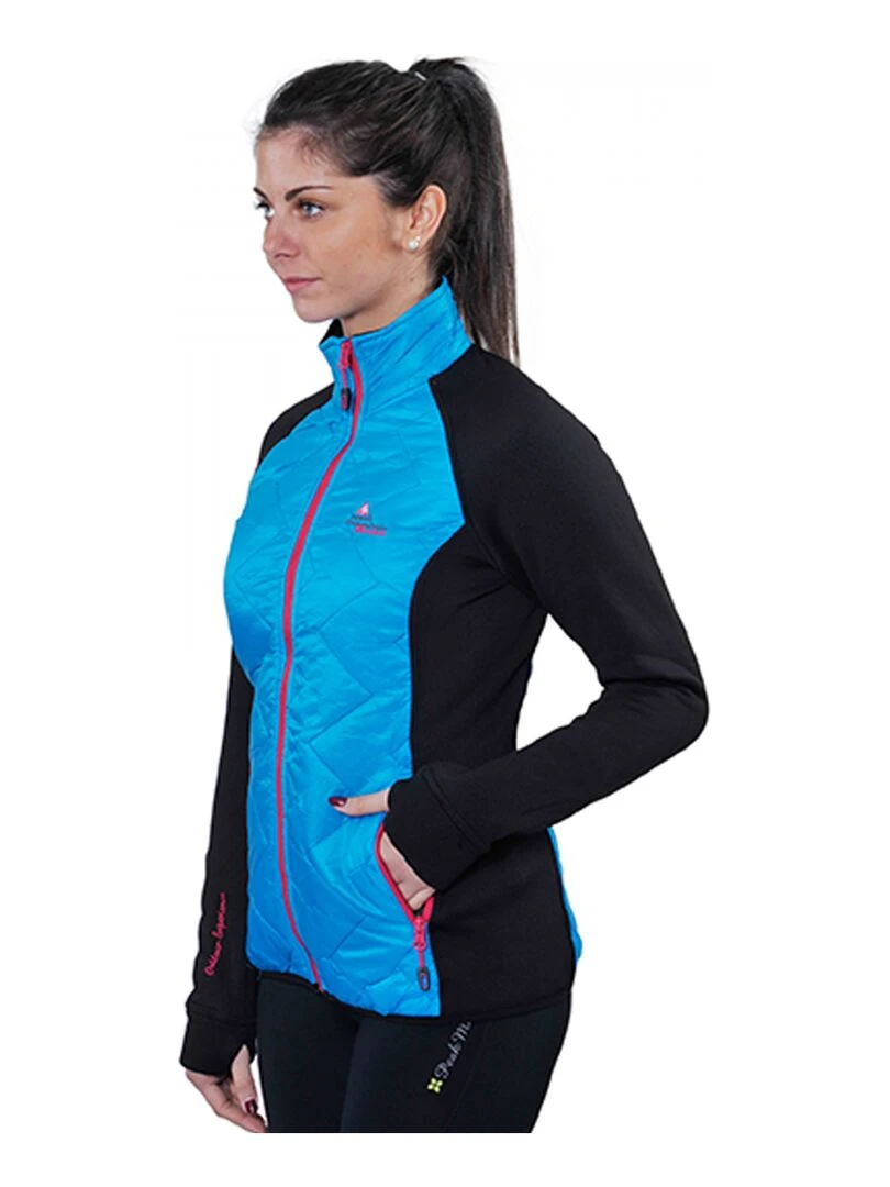 Blouson polarshell femme ACERBI   Noir Bleu