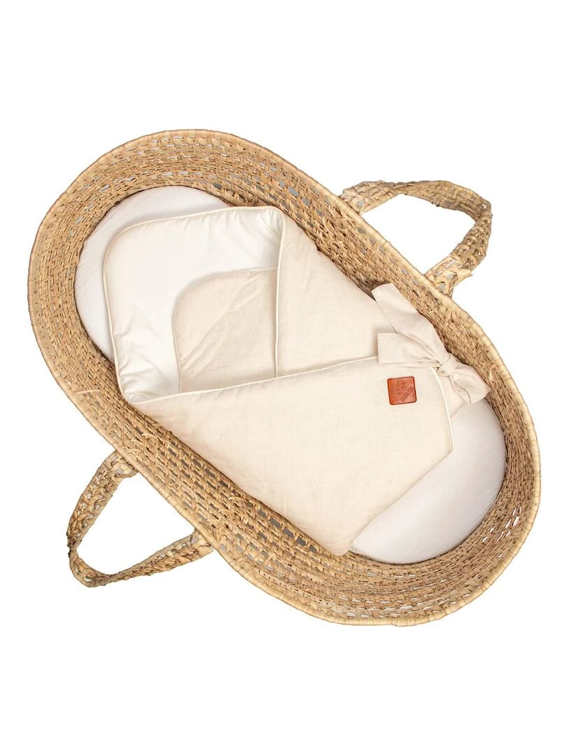Gigoteuse d'emmaillotage en Lin Beige
