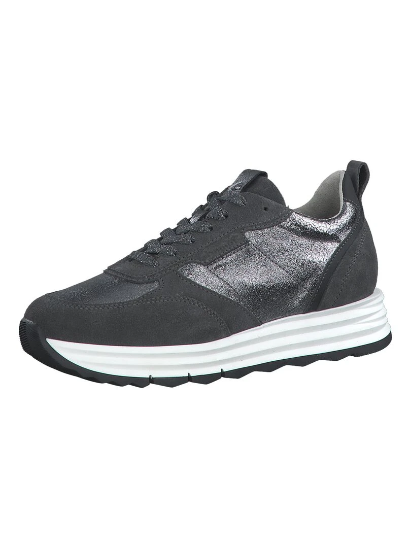 Basket Cuir Tamaris* Gris