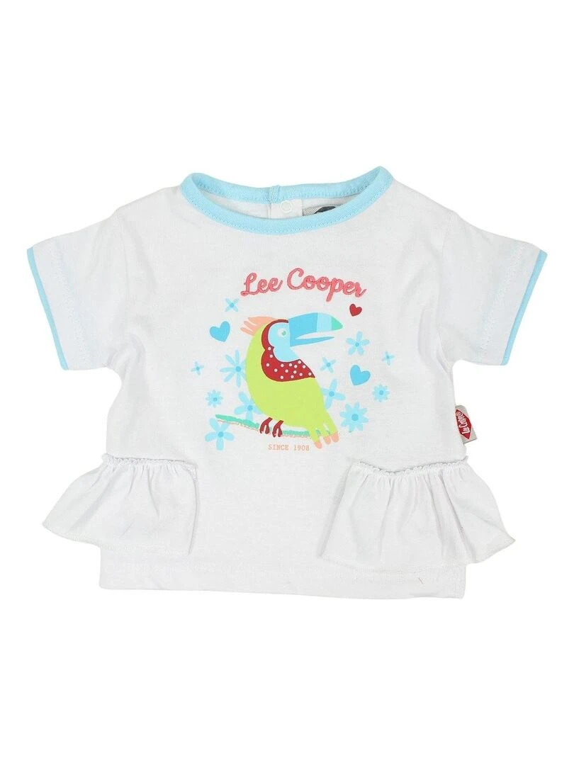 Lee Cooper   Ensemble T shirt short bébé fille Imprimé Lee Cooper   Bleu