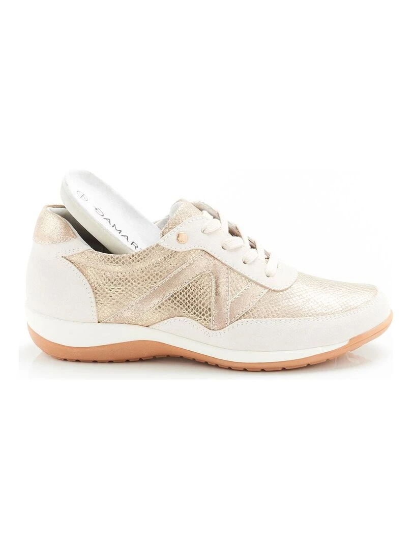 Derbies irisés à lacets  semelle amovible   Damart   Marron
