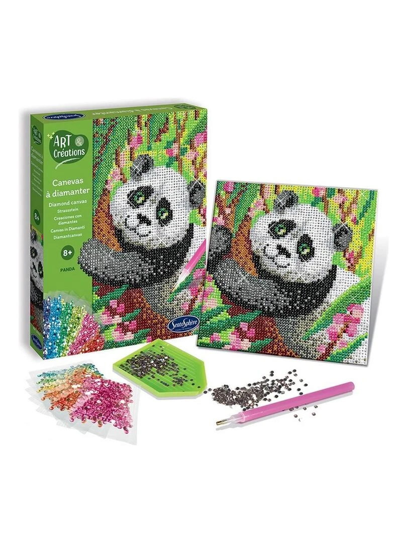 Canevas a diamanter Panda Art et creations N/A