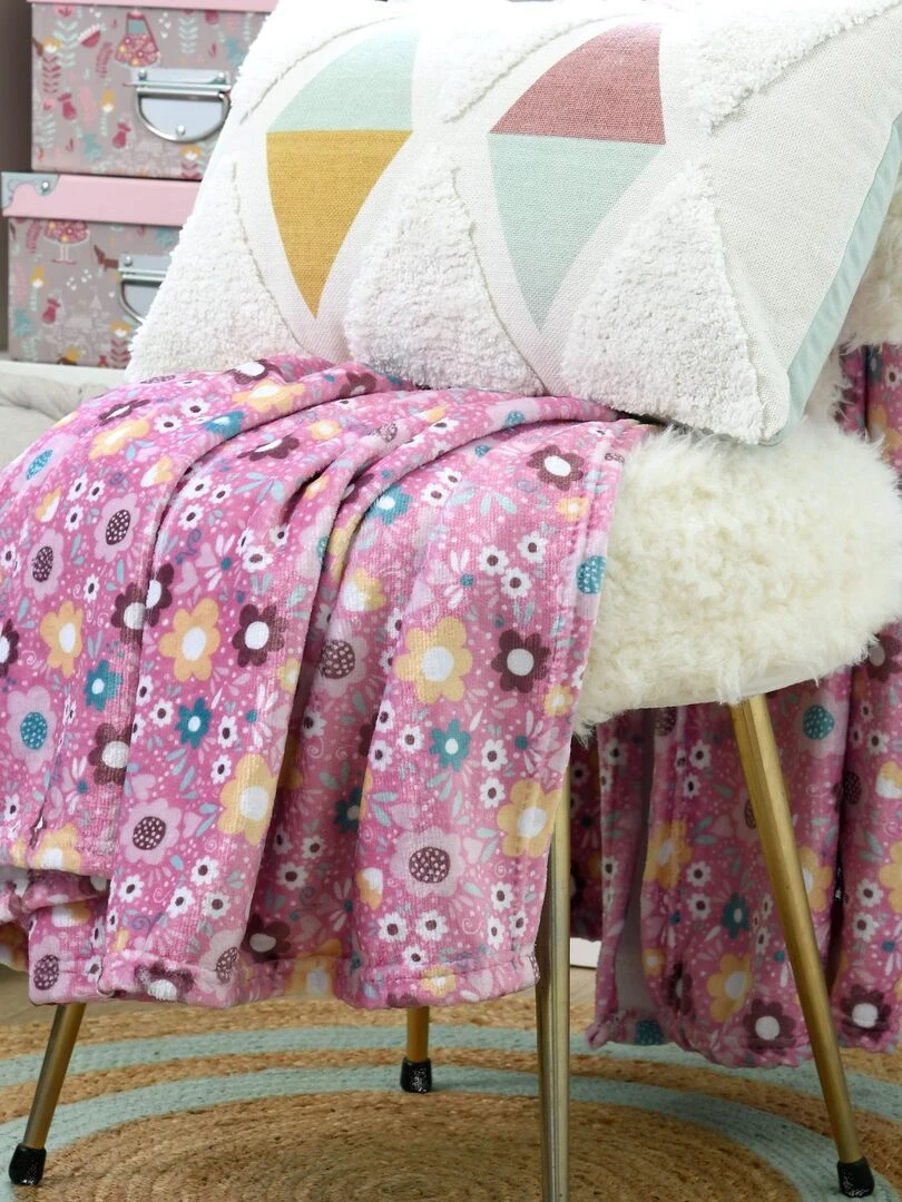 Plaid en polaire Lena Multicolore