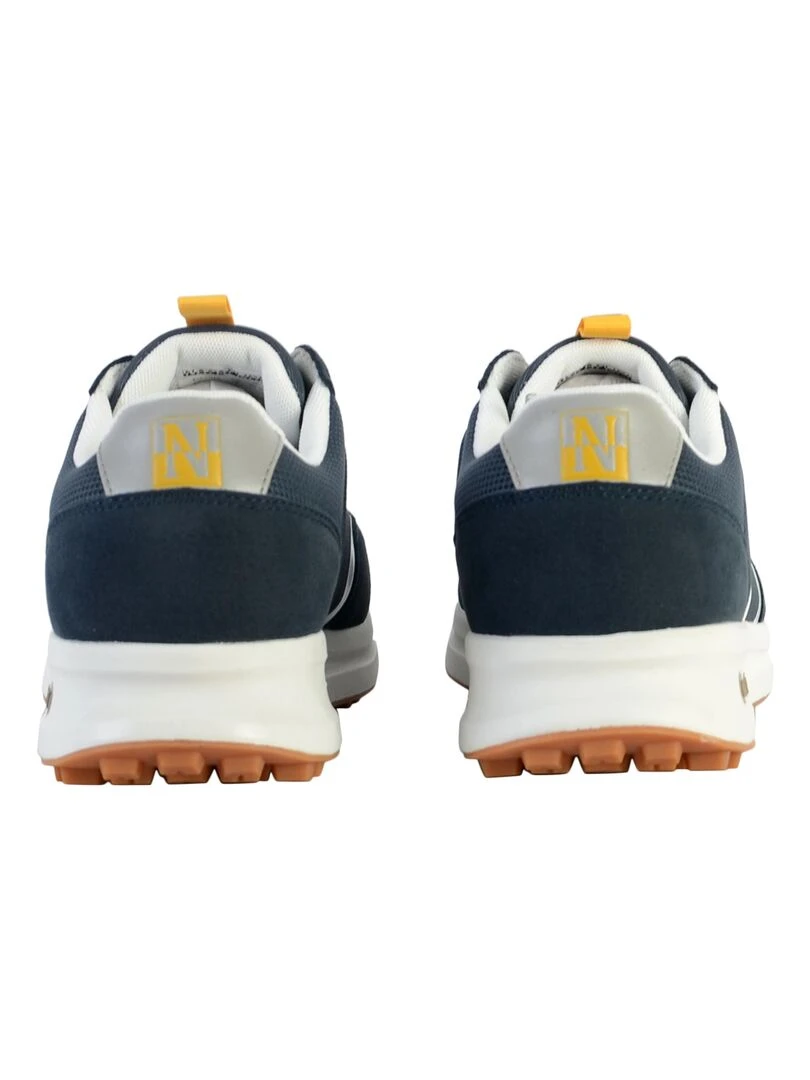 Basket Basse Cuir Napapijri Late   Bleu