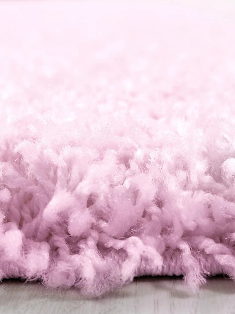 Tapis shaggy UNI L OEKO TEX®   Rose