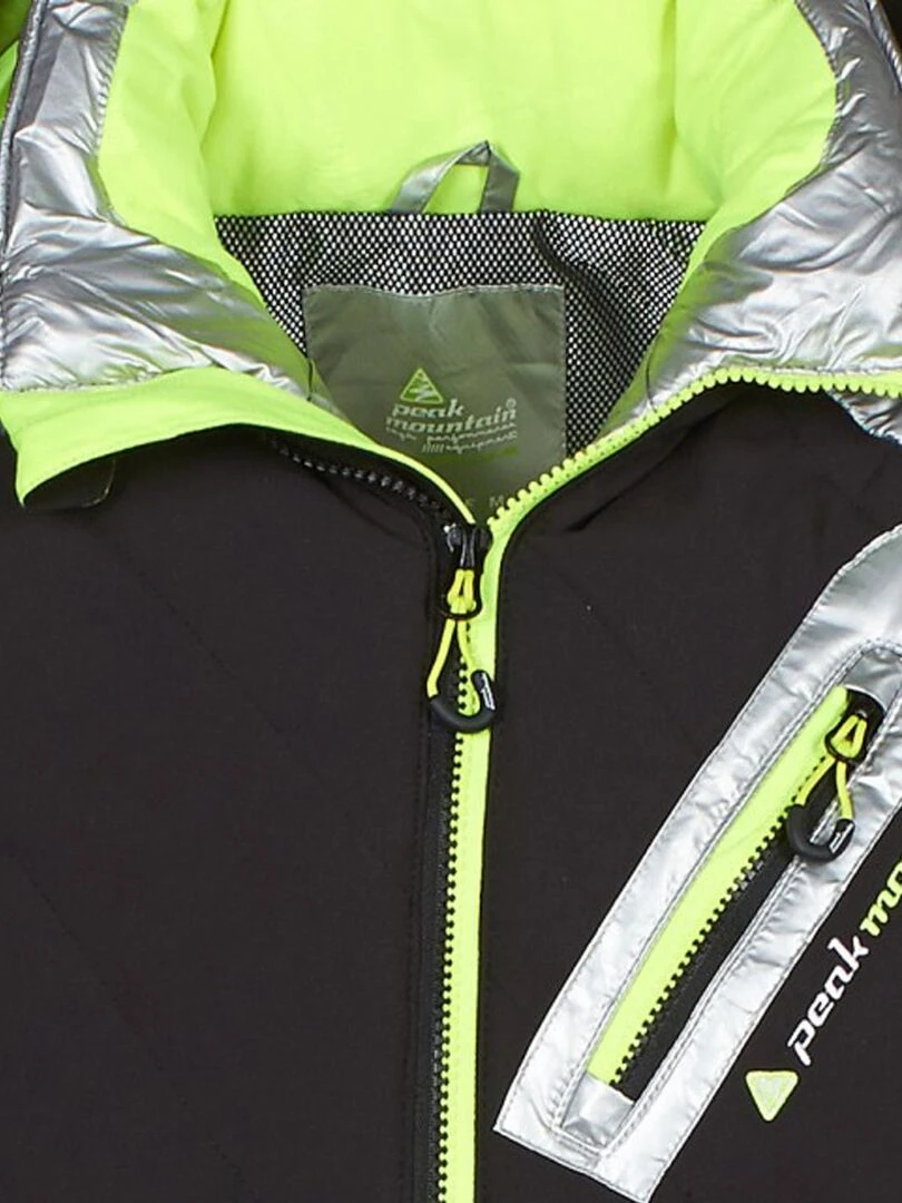 Blouson de ski homme CILVER   PEAK MOUNTAIN   Noir Argenté
