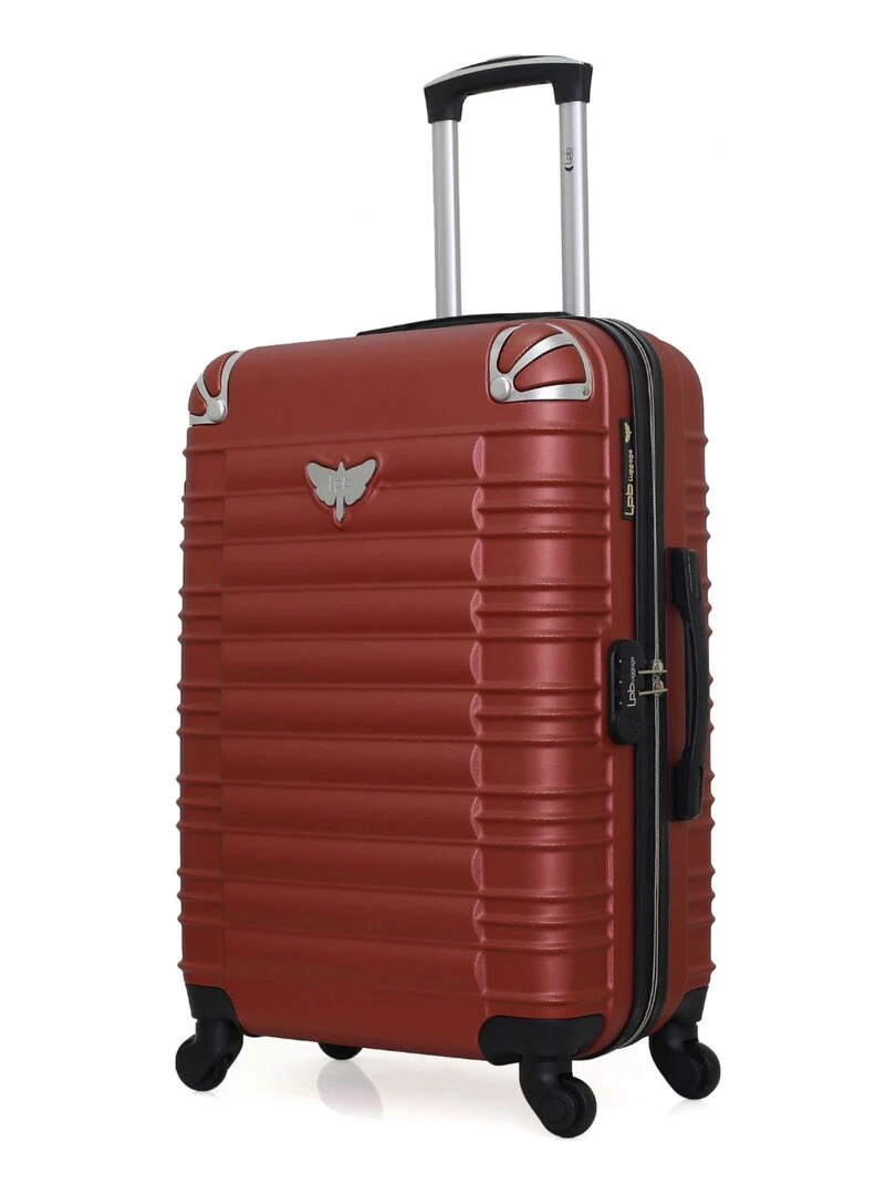 LPB LUGGAGE VALISE WEEKEND ABS GIULIA 4 ROUES 65 CM Rouge