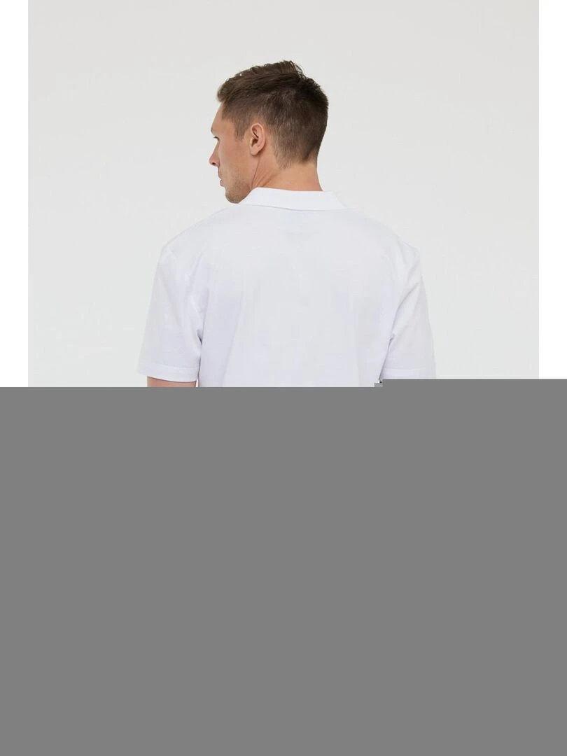 Lee Cooper   Polo manches courtes coton regular BAYO MC   Blanc