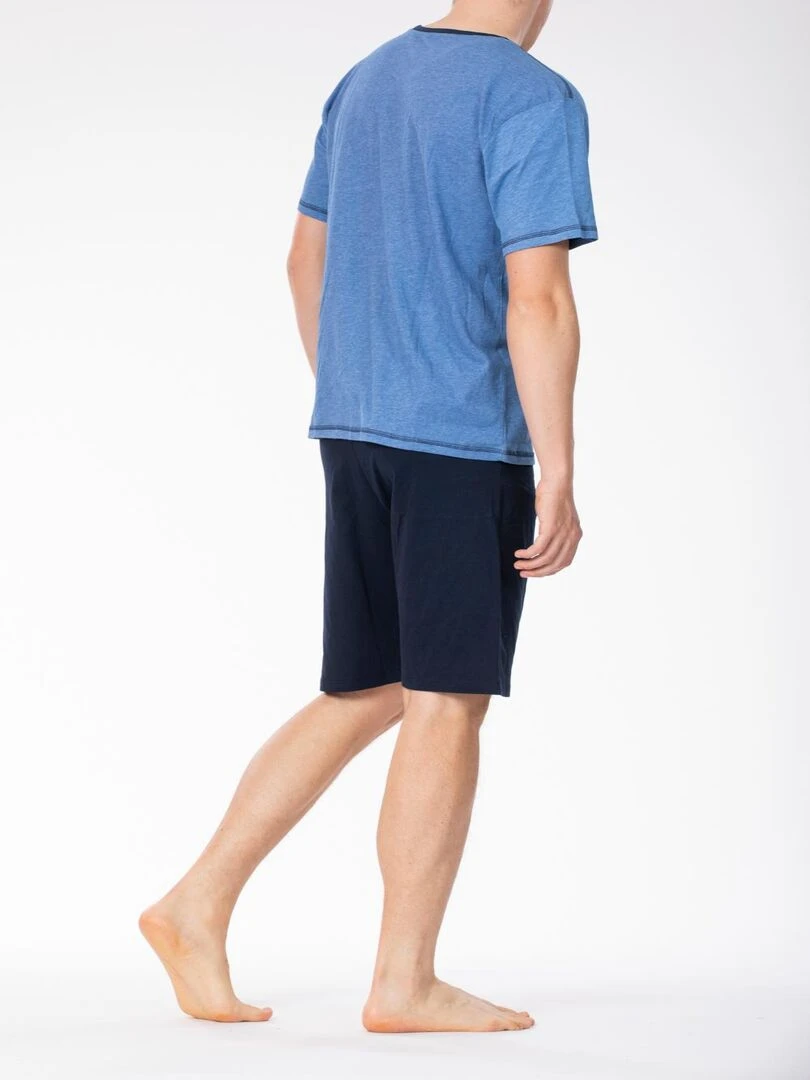 Pyjashort coton PYJA8 'Rica Lewis'   Bleu