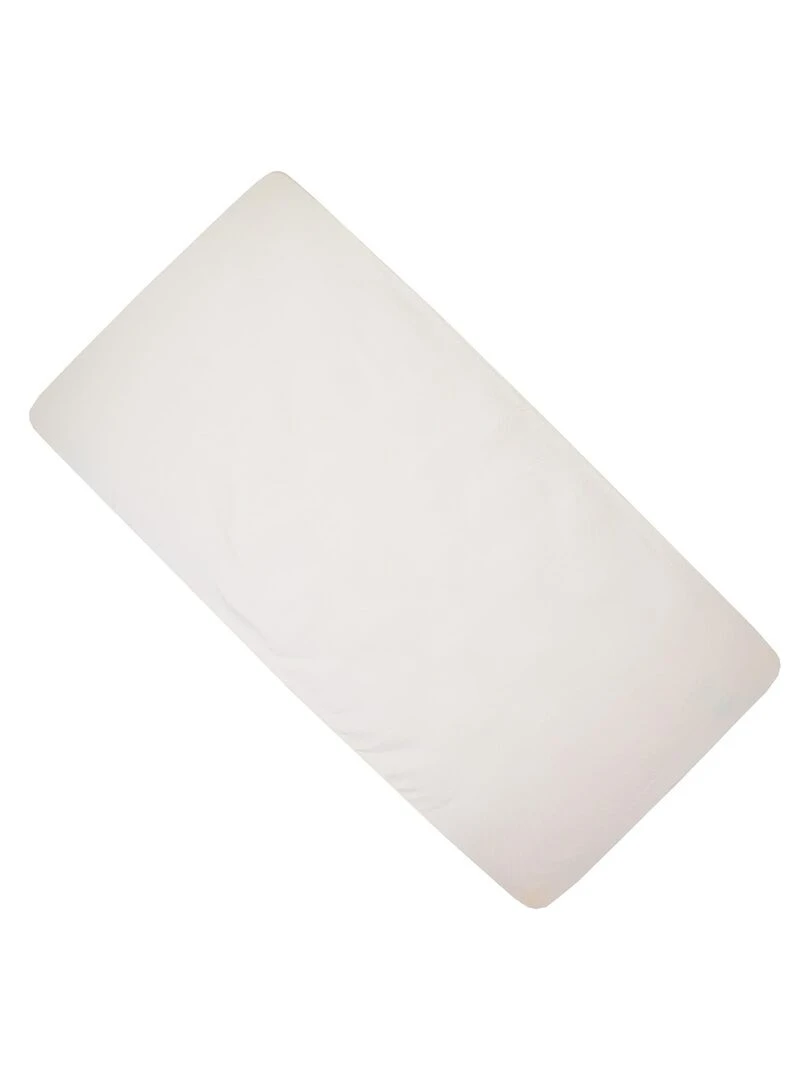 Drap housse en coton jersey Uni Beige