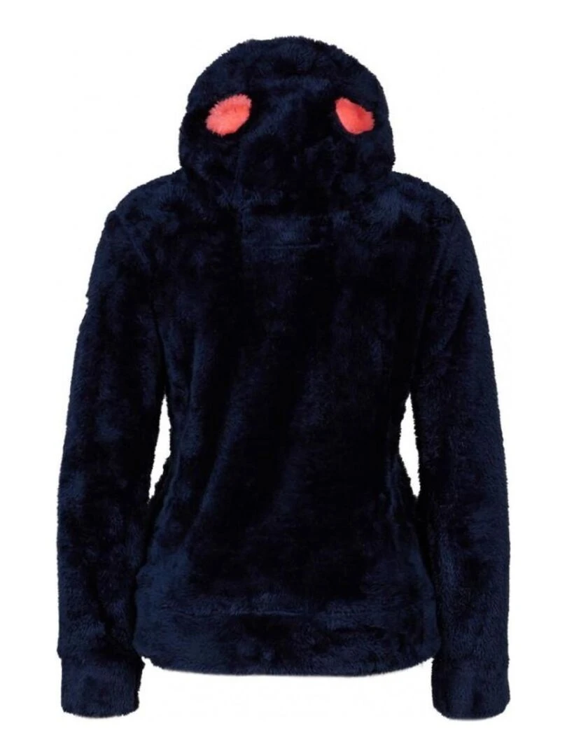 Blouson polaire à capuche femme ARELI Bleu marine