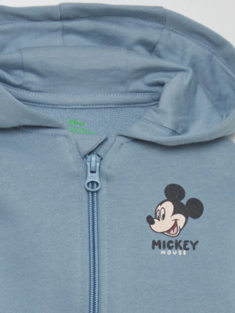 Sweat zippé à capuche 'Mickey' de 'Disney'   Bleu