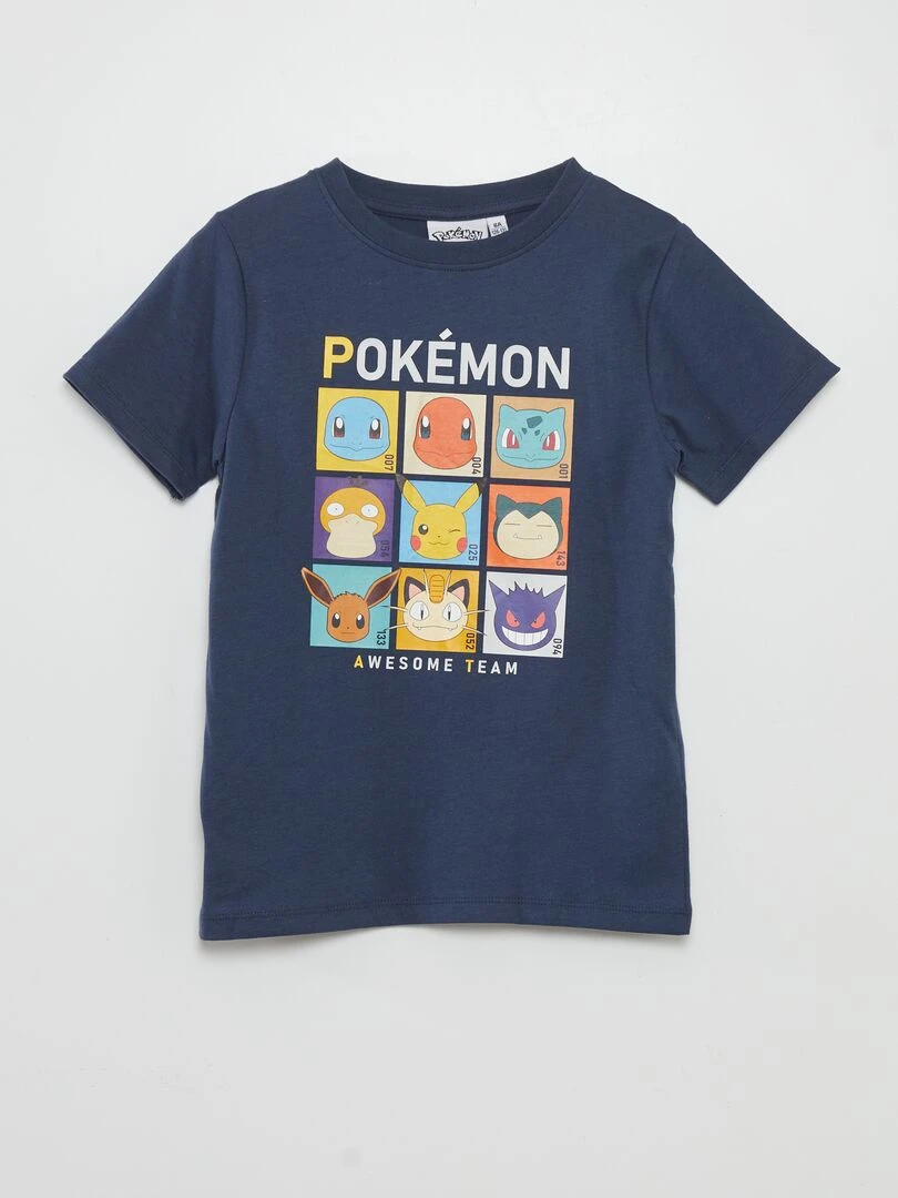 T shirt 'Pokémon' manches courtes Bleu