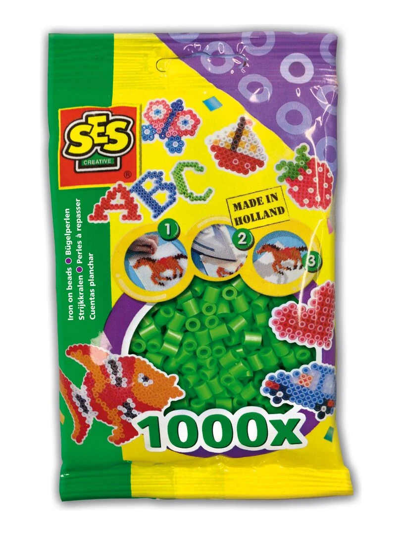 Sachet de 1000 perles Technique à repasser : Vert N/A