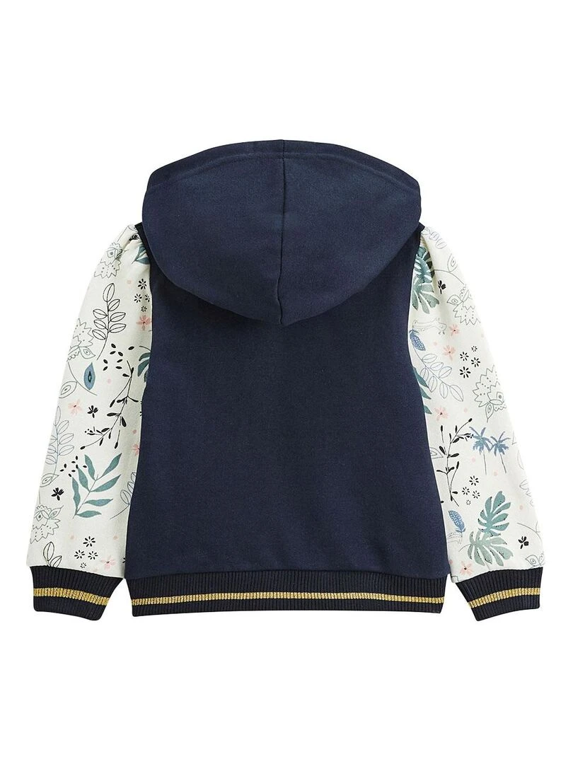 Sweat shirt à capuche enfant en molleton Belle de Nuit Bleu