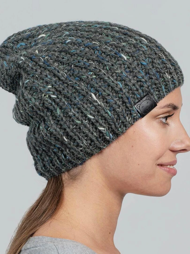 Bonnet Tricot Cabra   Gris foncé